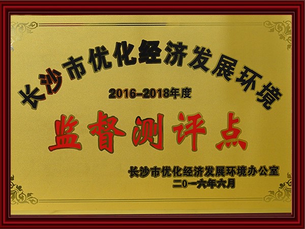 長沙市優(yōu)化經(jīng)濟(jì)發(fā)展環(huán)境監(jiān)督測評點(diǎn)（2015-2018）